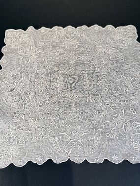 Vintage Rare Fine Swiss Appenzell Bridal /Wedding Handkerchief